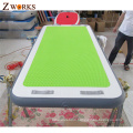 Two layers nylon handle eco-friendly material inflatable water mat yoga mat